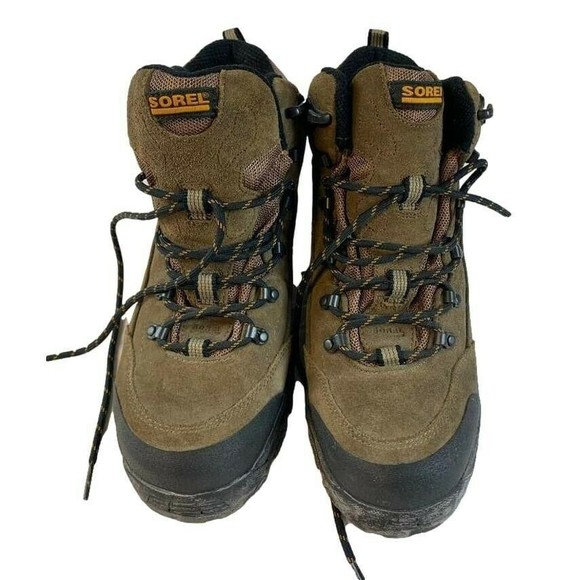 SOREL Kinosee Brown Suede Leather Lace Up Hiking Trail Boots Men\'s Size 8